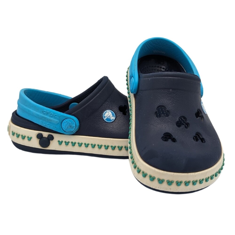 Rare Crocs Disney Crocband Mickey Clog Size Toddler 6-7